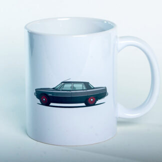 Rover P6 V8 in black ceramic mug